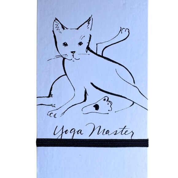 Yoga Master Cat Journal - White - Picture 1 of 2